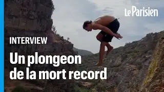 Un Français bat le record du monde de Døds, ces plongeons vertigineux en faux plats
