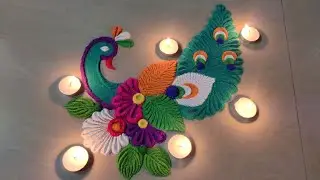 #127 15 August Rangoli/Independence Day/Diwali Rangoli/Navratri Rangoli #dailyrang #Diwali #Navratri