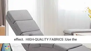 YOLENY Electric Massage Recliner Chair Chaise Longue Linen Ergonomic Lounge Massage Recliner,Massage