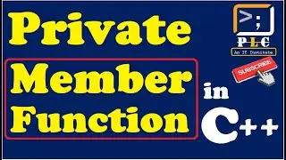 C++ part-17, Private Member Function, How to access in C++ language with live example in hindi.