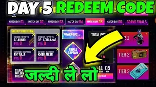 FFPL DAY 5 REDEEM CODE / Day 5 Best Teams / FFPL DAY 5 BEST TEAM / DAY 5 REDEEM CODE