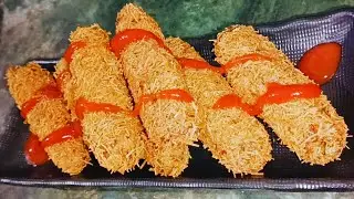 Chicken Russian Fingers😍| Easy Iftar Recipe/ Freeze & Store/ Chicken Russian Kabab Recipe.