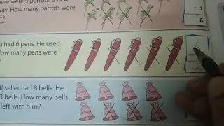 Class 1 maths Subtraction word problems Pg no 74 and 75