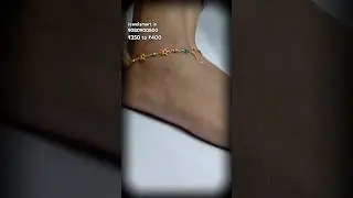 GOLDEN GLAMOUR! Jewelsmart.in's EXQUISITE GOLD PLATED ANKLETS Collection! #anklets #payal #jewellery