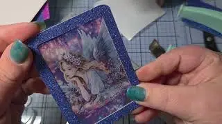 Atc shaker fée 🧚‍♀️ #scrapbooking #fairy #fée #atc #art #diy #shaker #purple #fairytales #scrap 