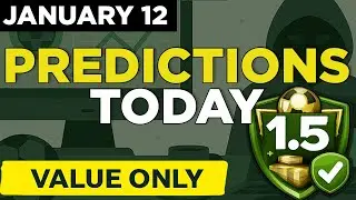 Daily Football Overs Picks (Jan 12) 🚀 Full Time Goals + Halftime Goals | Masked FC