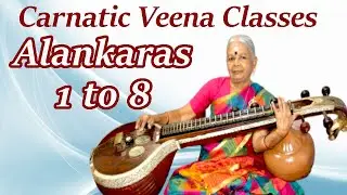 Alankaras on Veena|Learn to Play Alankaras on Veena|Lessons For Beginners |Saraswathi Veena