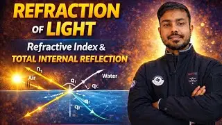 Refraction of Light in One Shot 🔥 | Refractive Index & Total Internal Reflection | Class 12 Physics
