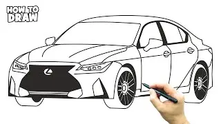 How to draw Lexus IS 500 F SPORT Performance 2022