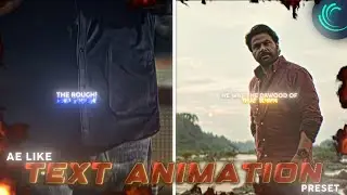 AE LIKE TEXT ANIMATION PRESET 🔥🔥 | MOHANLAL | MALAYALAM | ALIGHT MOTION | PRESER | DILEEP | #video 