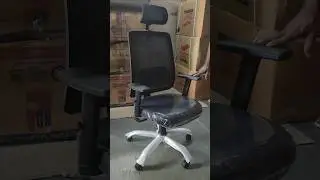 Polo High Back Ergonomic Office Chair Adjustable Armrest with Soft Cushion Seat #officechair #mumbai