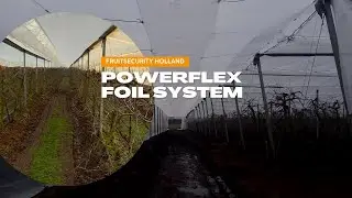 Anti-Rain System (Powerflex) with insectnet and corridor- FRUITSECURITY HOLLAND