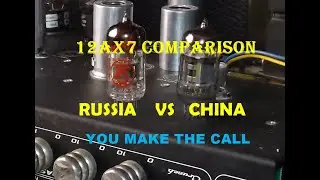SHUGUANG CHINA 12AX7 vs FENDER GROOVE TUBES 12AX7 Tube Comparison Peavey XXX Amp
