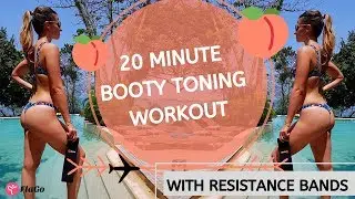 20 Minute Booty Toning Workout with Resistance Bands (Beginner and Advanced Options)