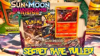 SECRET RARE PULL! Turtonator Guardians Rising Blister Pack! - Pokemon Cards