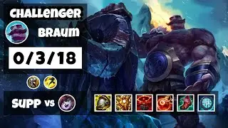 Braum vs Lulu BR Challenger SUPPORT (0/3/18) - v11.8