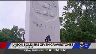 Wayne Township honors Civil War Veterans with new headstones.