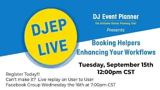 DJEP LIVE - Booking Helpers Enhancing Your Workflows