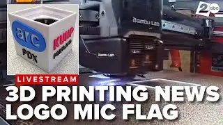 3D printing w/ Bambu Lab machine: Broadcast engineering team makes Portland news reporters' mic flag