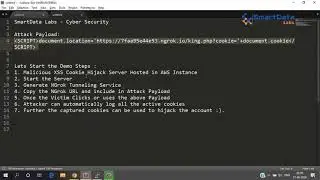 XSS base Cookie Hijack Demo
