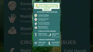 ⚠️ Your Body&rsquo;s Warning Signs You Should NEVER Ignore #BodyWarningSigns
