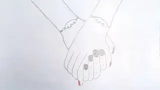 COUPLE HAND DRAWING EASY | HOW TO DRAW COUPLE HANDSHAKE | @APDRAWING @dPArtDrawing @Sketchh