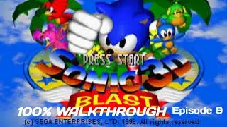 Sonic 3D Blast  - Full Walkthrough: Episode 9: Spring Stadium Zone