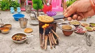 World's Smallest Aloo Paratha Recipe 🥘 | Tiny Food Real Cooking