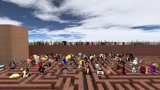 Vehicle Us Among Nextbot Gmod in the Big Maze #Nextbot #Gmod