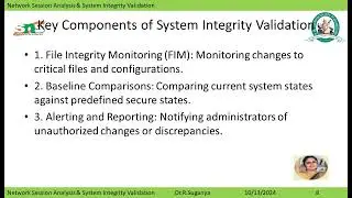 Dr.R.Suganya|Network Session Analysis, System Integrity Validation|SNS INSTITUTIONS