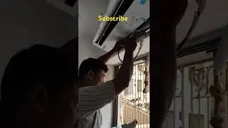 Mitsubishi split AC installation Andheri West Mumbai#support#subscribe