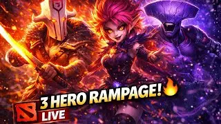 THREE HERO CHAOS 🤯 | Juggernaut x Dark Willow x Faceless Void | Dota 2 LIVE