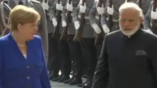 Germany's Merkel meets Indian PM Modi for trade talks