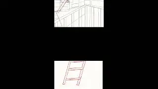Ladder scene comparison #animation #sketch #roblox