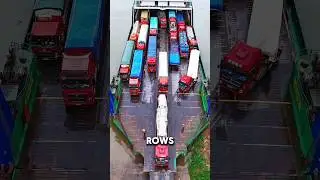 How Ships Unload Trucks The Smart Logistics Behind Freight Transport #ytshortsvideo #logistics