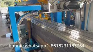 automatic electromagnetic chuck packing machine and automatic strapping machine use for tube mill