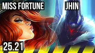 MISS FORTUNE & Pyke vs JHIN & Nautilus (ADC) | 18/1/9, Legendary | KR Master | 25.21