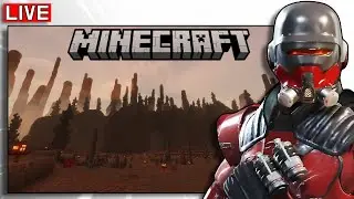 🔴 LIVE - Building Oshaune from Helldivers 2 In Minecraft With Robot Pineapple | Day 5