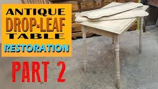 Antique Drop-Leaf Table Restoration #furnitureflip #furnituremakeover