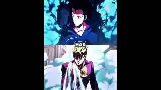 Jinwoo vs anime [part5] junwoo vs giorno #anime#manga#jinwoo#giorno#jojo#jjba#sololeveling