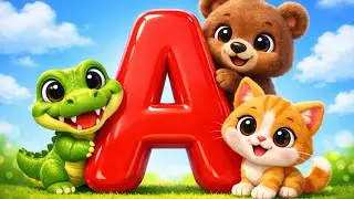 ABC Animals Song for Kids  Learn Alphabet A&ndash;Z with Cute Animals
