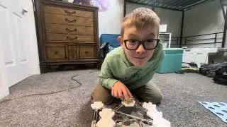 I made a marble run that fits on one base plate and also can you see the hidden cat?
