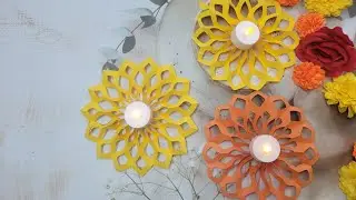 DIY  Diwali paper diya base  #diydiwalidecorationideas #paperdiya #Diwali #paperart 