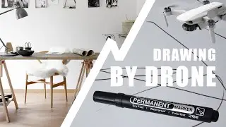 FIRST TIME IN THE WORLD Drawing with drone Mavic mini