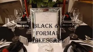 The Black Tie Affair 2020  | Black and White Formal Tablescape