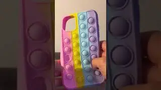 🌈 UNBOXING a rainbow pop it Iphone case #shorts #fidgettoys #rainbow