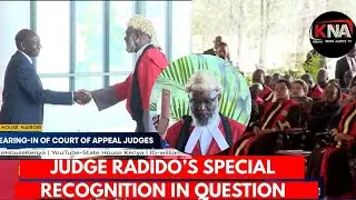 SEE HOW SPECIAL RECOGNISION JUSTICE RADIDO WAS GIVEN DURING THE SWEARING IN OF COURT OF APEAL