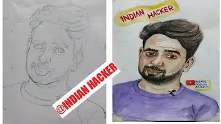 Portrait Drawing of @Mr.Indian Hacker@Dilraj Singh#Drawing#How to Draw