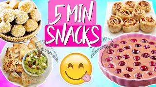 SO YUMMY! 🤤Diese 5 MIN SNACKS MUSST DU PROBIEREN! 👩‍🍳Snacks für den perfekten TV Abend! 📺