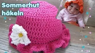 Babyhut häkeln - Häkelanleitung, Sommermütze